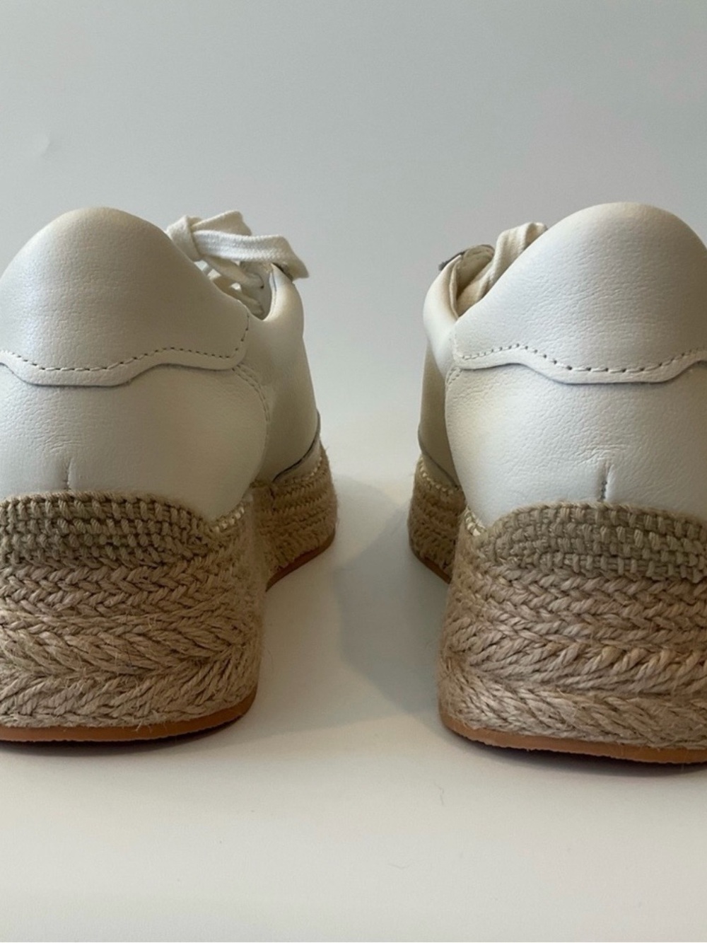 NWT Dolce Vita White Platform Jaja Espadrille Wedge Sneaker - Size: 9.5 - Picture 8 of 14